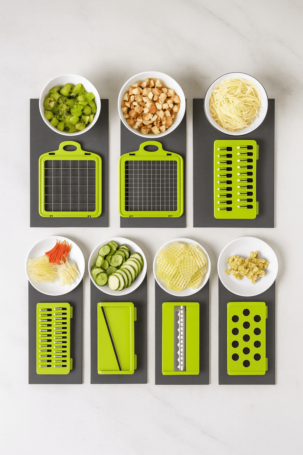 Vegetable Chopper Set – 8 Blades, 14-in-1 Function