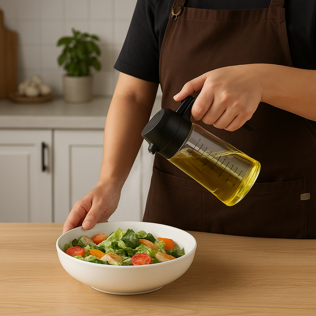 2-in-1 Olive Oil Sprayer & Dispenser