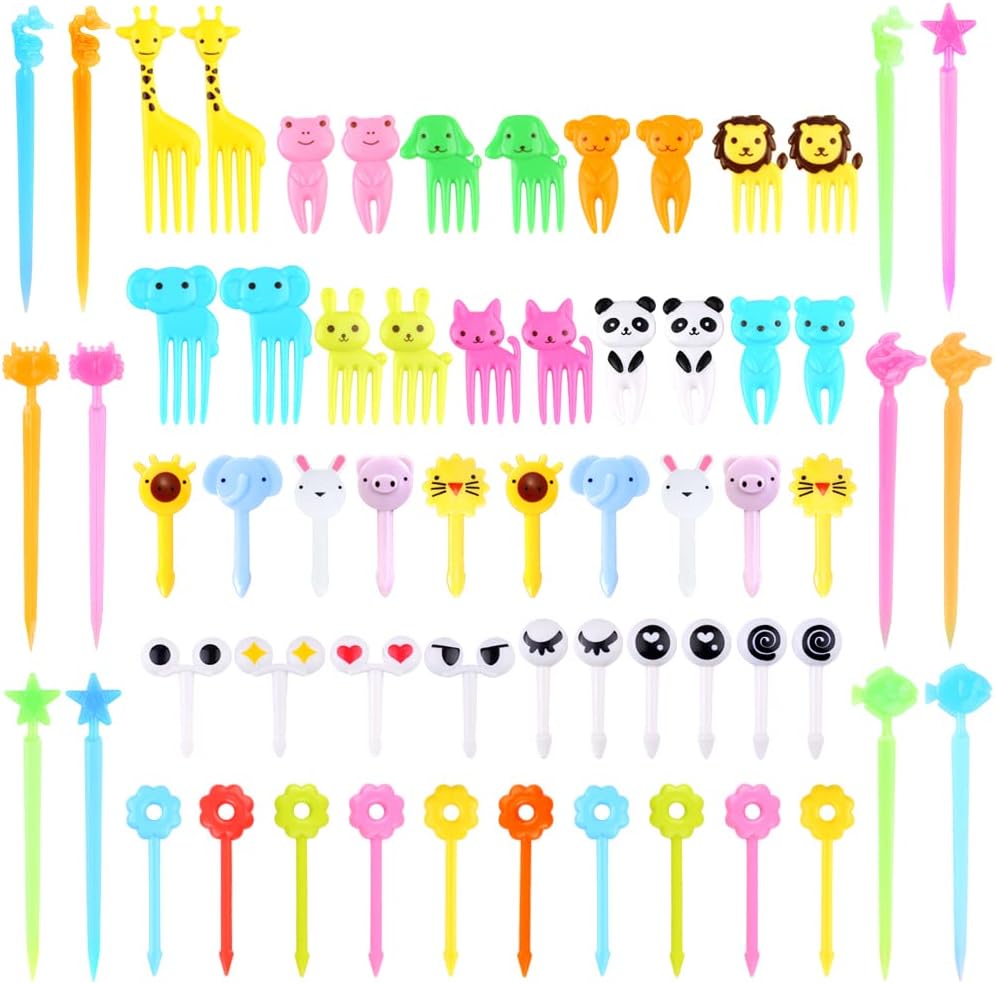 Reusable Mini Cute Snack Forks (100pcs)