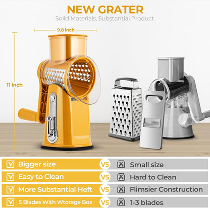 KitchenTales™ Pro Grater — Fast, Safe & Mess-Free