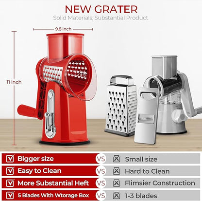 KitchenTales™ Pro Grater — Fast, Safe & Mess-Free