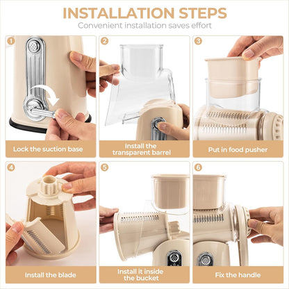 KitchenTales™ Pro Grater — Fast, Safe & Mess-Free