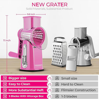 KitchenTales™ Pro Grater — Fast, Safe & Mess-Free