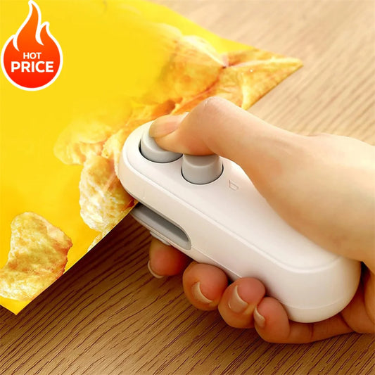 Portable Mini Heat Sealer Sealing Machine Snack Bag Sealer Rechargable Household