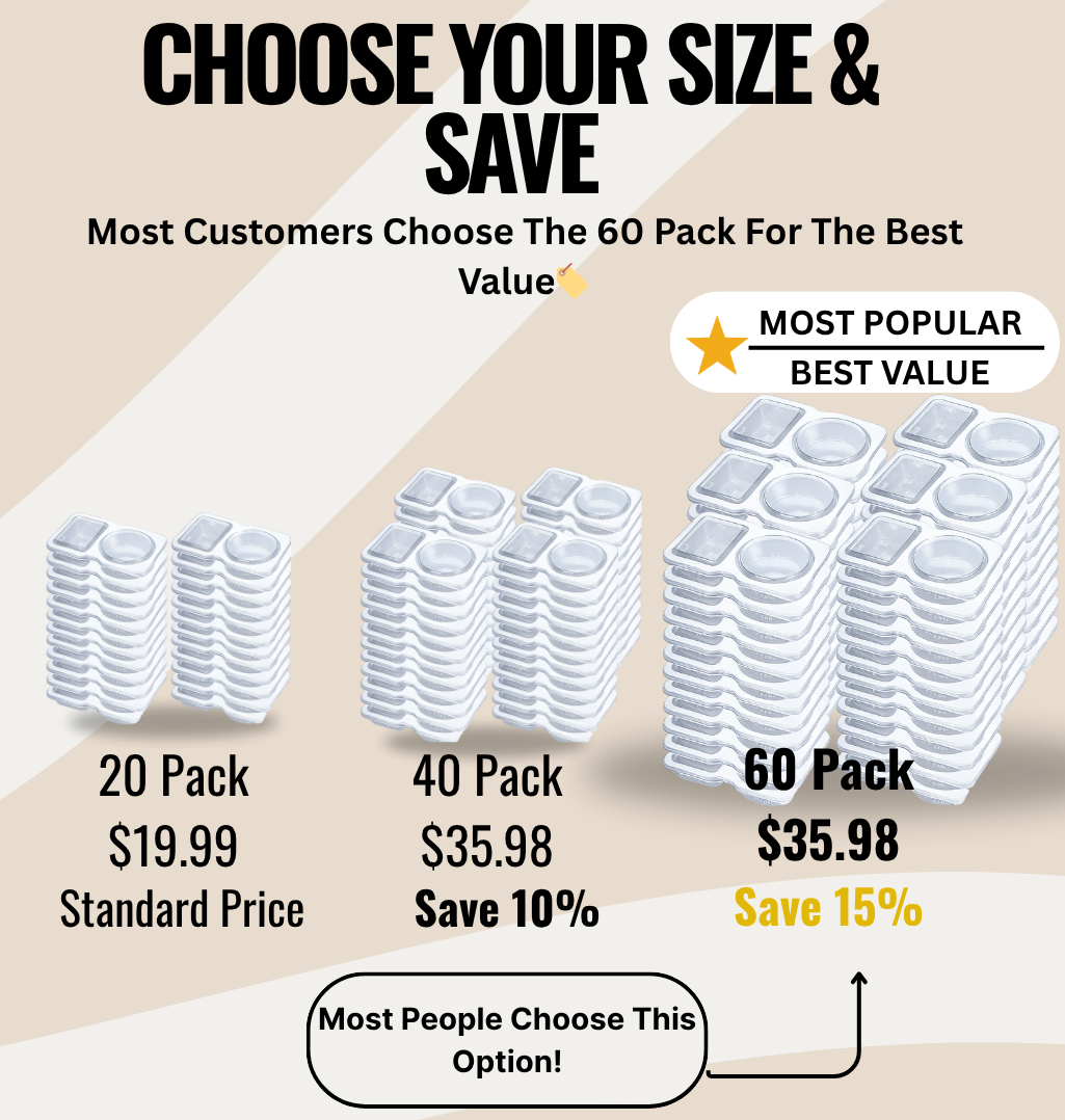 20-Pack Reusable Snack & Meal Prep Containers with Lids