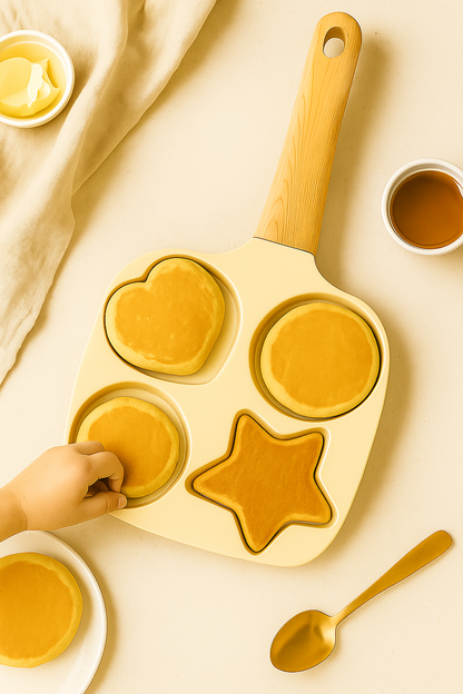 4-Hole Non-Stick Pan (Wood Handle)