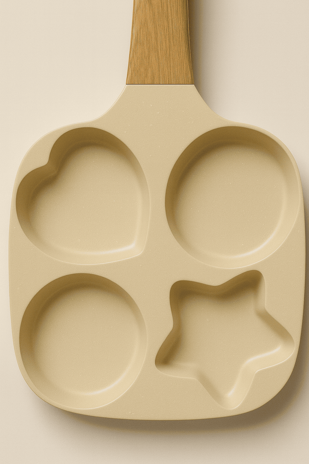 4-Hole Non-Stick Pan (Wood Handle)