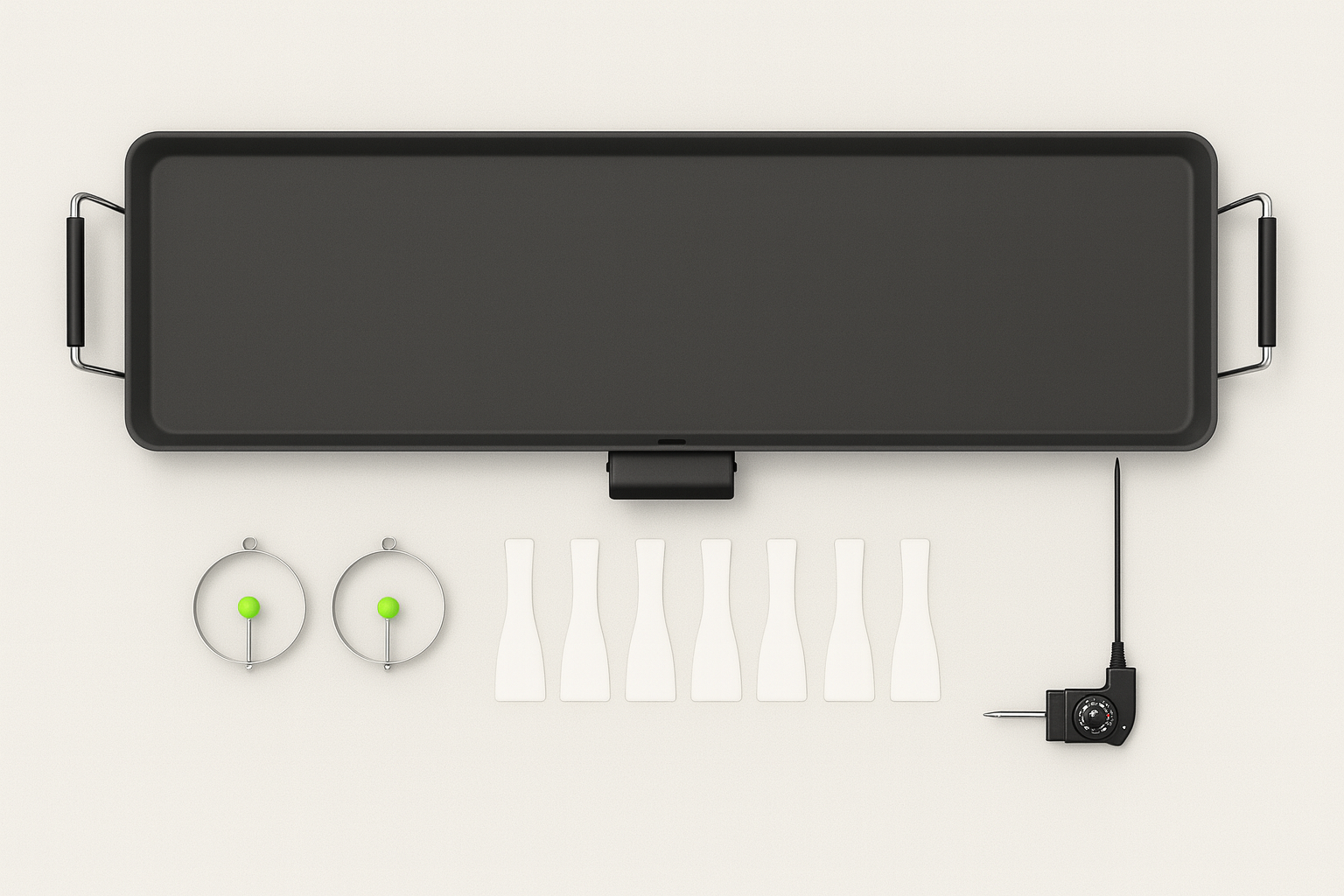 35 Electric Teppanyaki Grill – XL Nonstick Griddle w/ Temp Control & Drip Tray