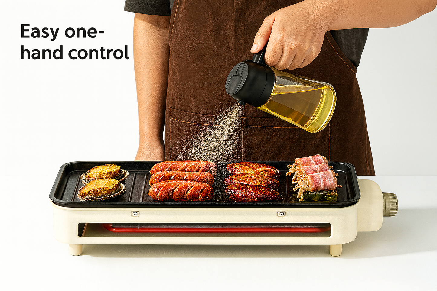 2-in-1 Olive Oil Sprayer & Dispenser