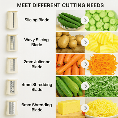 KitchenTales™ Pro Grater — Fast, Safe & Mess-Free