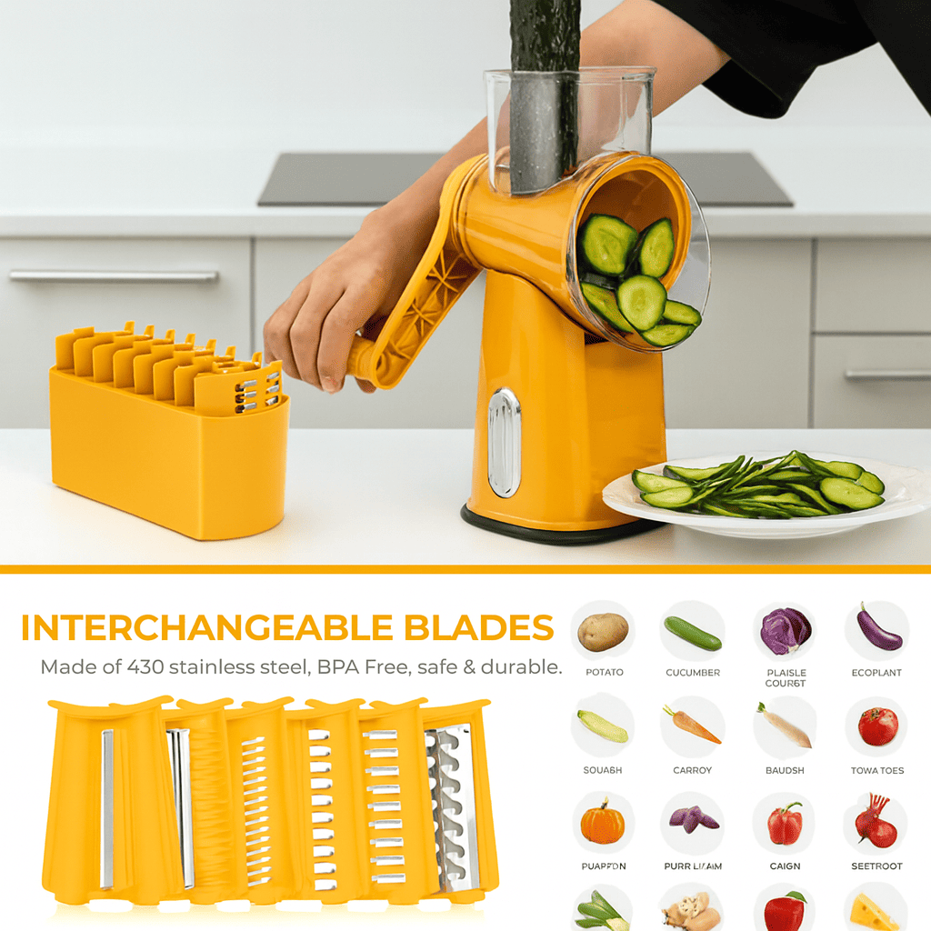 KitchenTales™ Pro Grater — Fast, Safe & Mess-Free