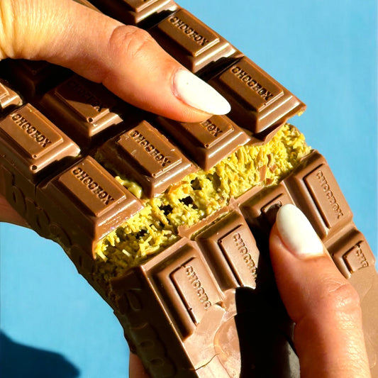 Pistachio Knafeh Stuffed Chocolate Kit with Reusable Chocolate Bar Mold