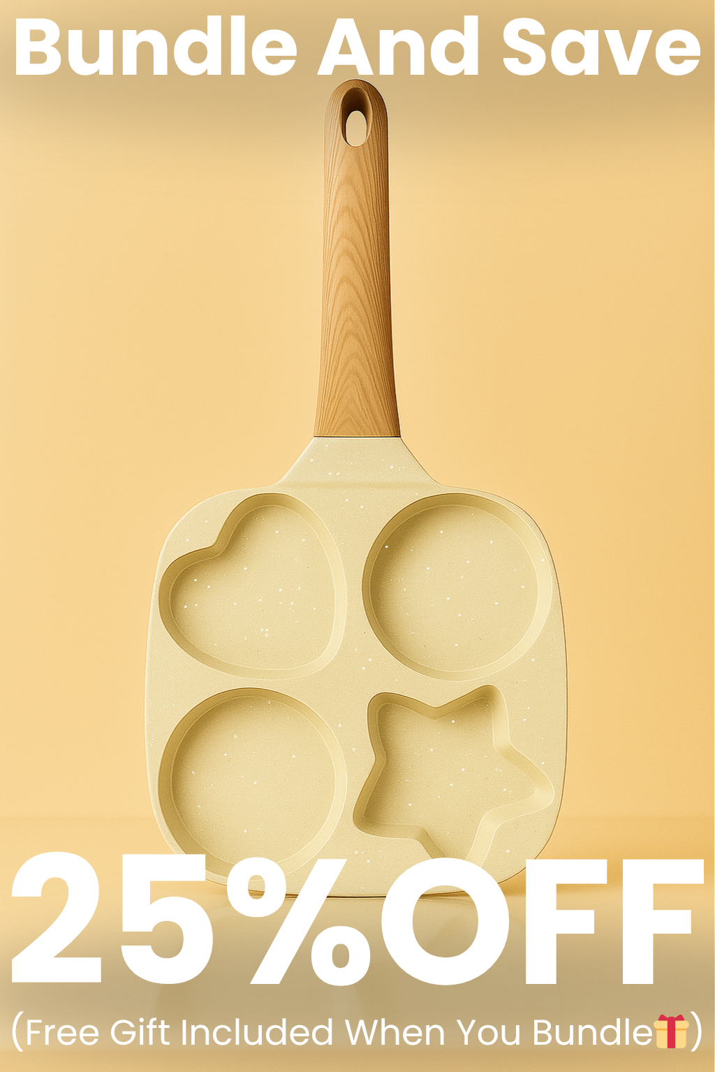 4-Hole Non-Stick Pan (Wood Handle)