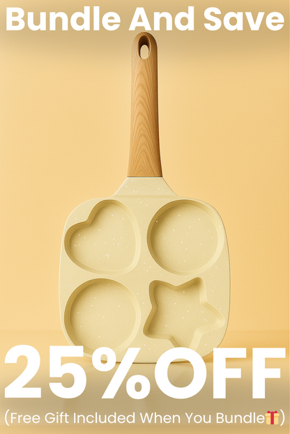 4-Hole Non-Stick Pan (Wood Handle)